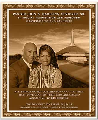 bronze photo church plaque